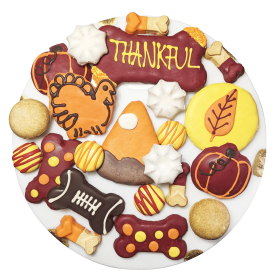 Thankful Themed Dog Treats Gift Box