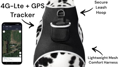 Waterproof Pet GPS Locator Device Rechargeable Dog/Cat Collar Tracker Size:XXL