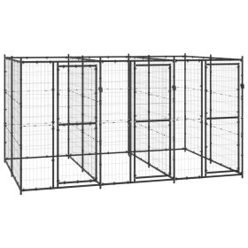 Outdoor Dog Kennel Steel 78.1 ft²