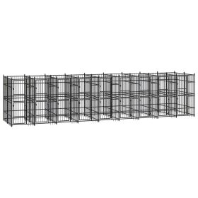 Outdoor Dog Kennel Steel 178.6 ft²